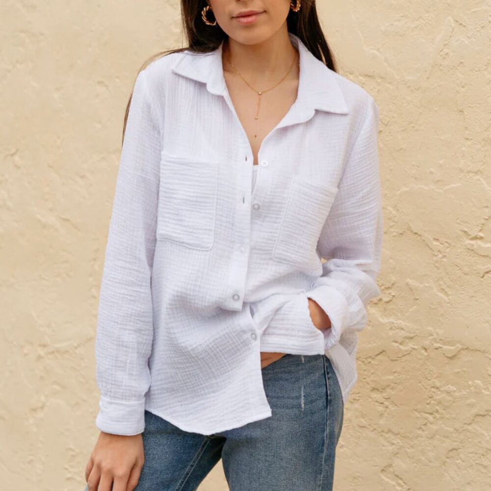 Z Supply White Button Down